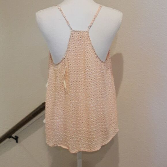 𝅺Love stitch Nordstrom Halter Peach size Large Boho Summer Vibes - Picture 7 of 12